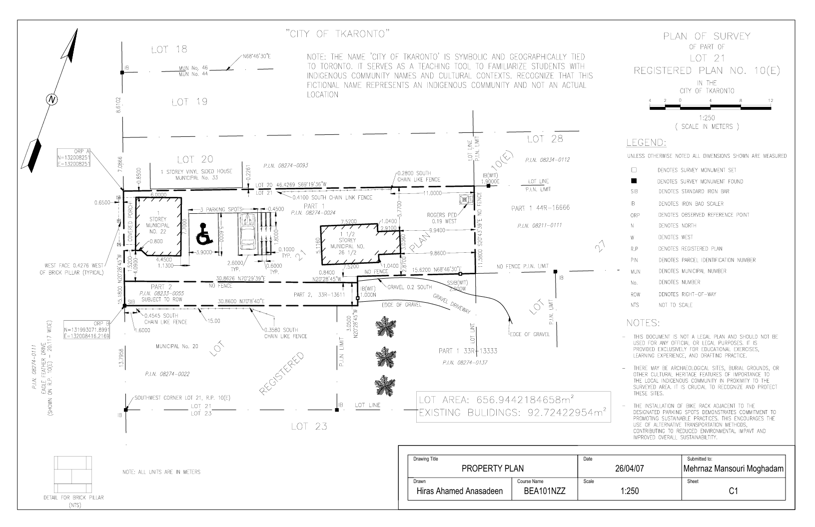 Reference Plan Creation - AutoCAD - Civil engineering drawing sheet